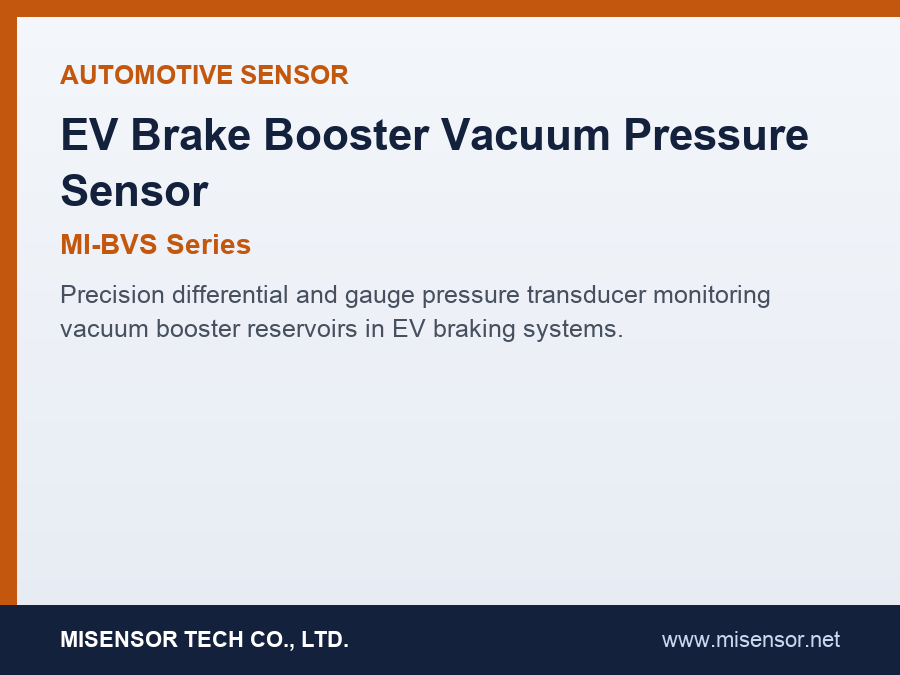EV Brake Booster Vacuum Pressure Sensor (BVS Series)