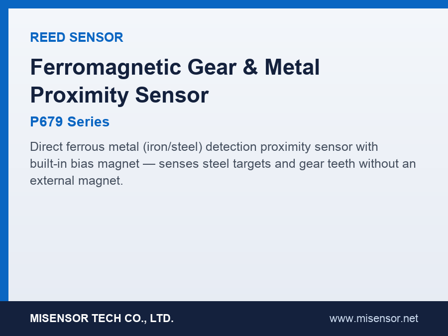 Ferromagnetic Gear & Metal Proximity Sensor (P679 Series)