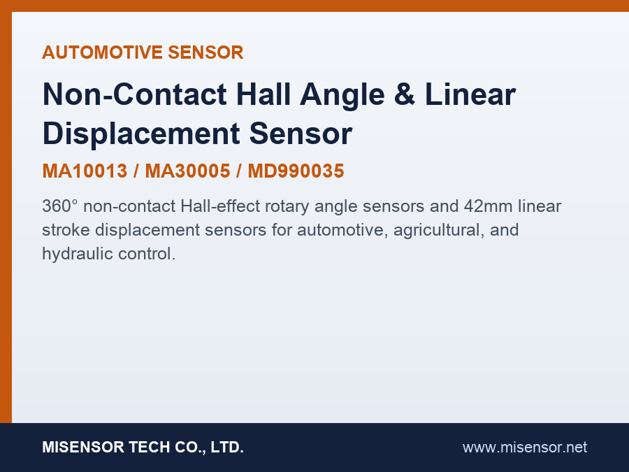 Non-Contact 360° Hall Rotary Angle Sensor (MA10013 / MA30005)