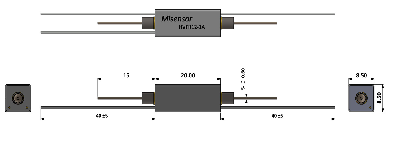 Tubular High-Voltage Reed Relay (HVFR Series Up to 15kV)