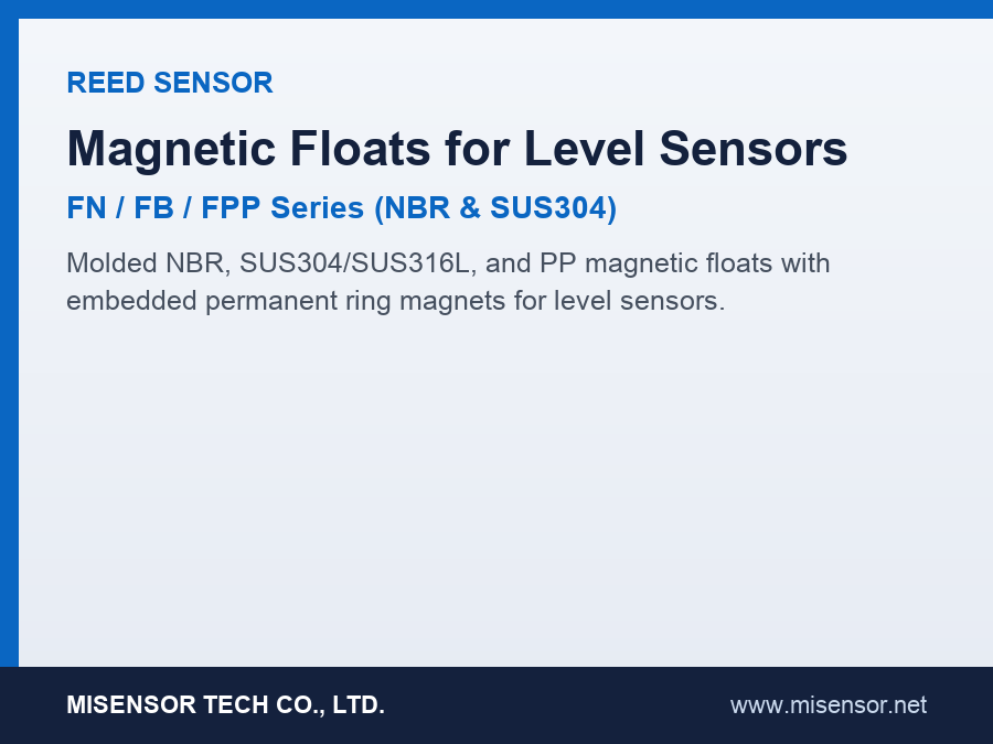 Magnetic Floats for Liquid Level Sensors (NBR / SUS304 / PP / EPS)