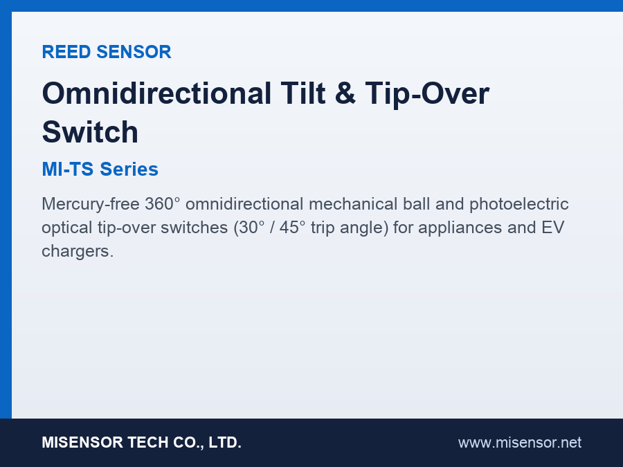 Omnidirectional Tilt & Tip-Over Switch (MI-TS Series)