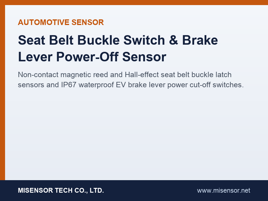 Seat Belt Buckle Latch Sensor
