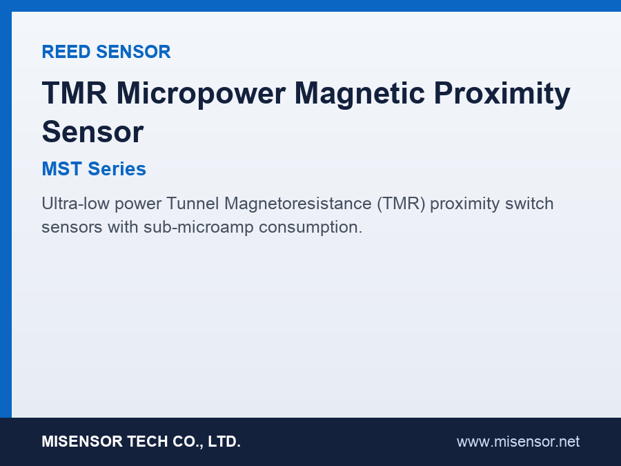 TMR Micropower Magnetic Proximity Sensor (MST Series)
