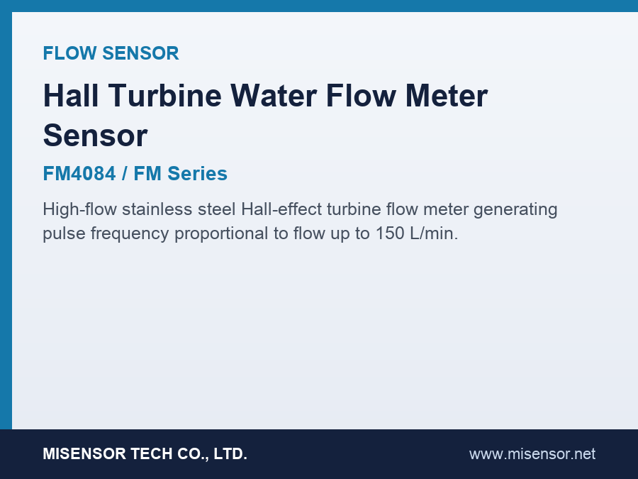 Hall Turbine Water Flow Meter Sensor (FM4084 Series)