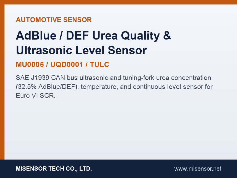 AdBlue / DEF Urea Quality & Ultrasonic Level Sensor (MU0005 / UQD0001 / TULC)